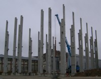 Betonfertigteilproduktion Schwerlasthalle Siemens Goerlitz